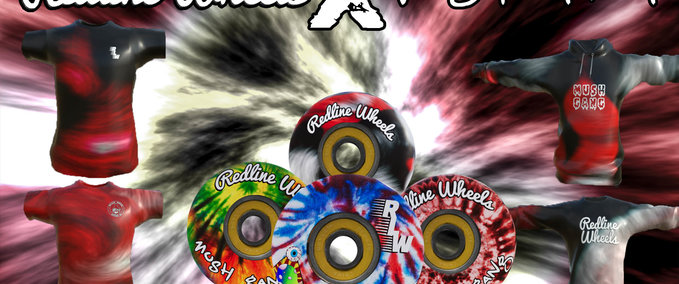 Fakeskate Brand Redline Wheels X Mush Gang Skater XL mod