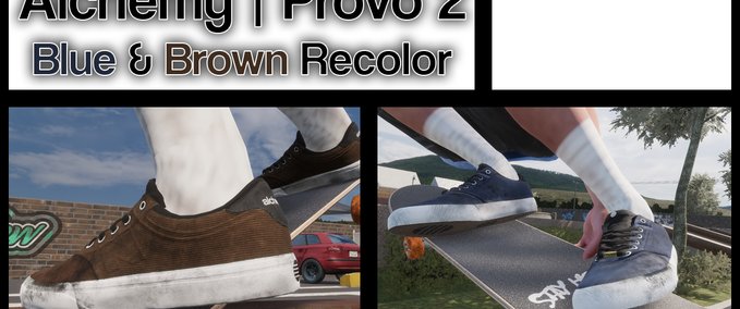 Other Alchemy | Provo 2 Blue & Brown Recolor Skater XL mod