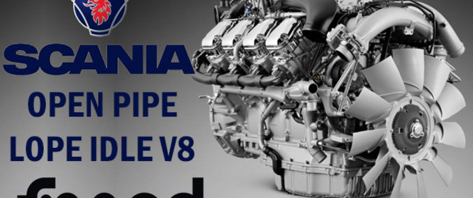 Trucks SCANIA OPEN PIPE LOPE IDLE V8 [1.39.X] Eurotruck Simulator mod