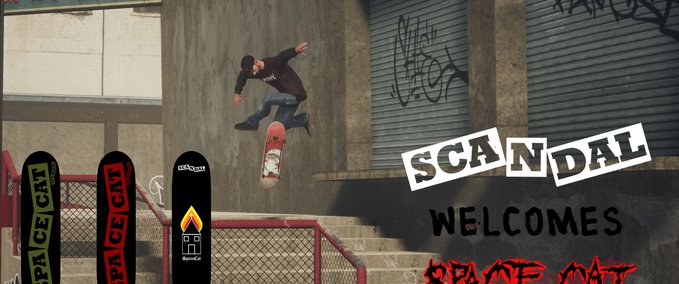 Gear Scandal Welcome SpaceCat Decks Skater XL mod