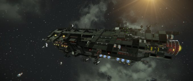 Blueprint Mercenary Warship Space Engineers mod