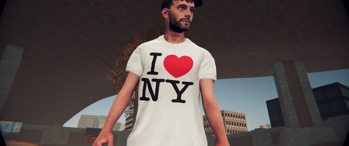 Gear I Heart NY Shirt Skater XL mod