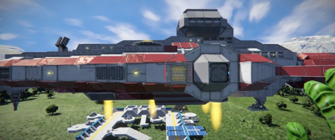 Blueprint Survival ready Arquitens class cruiser mk1 Space Engineers mod