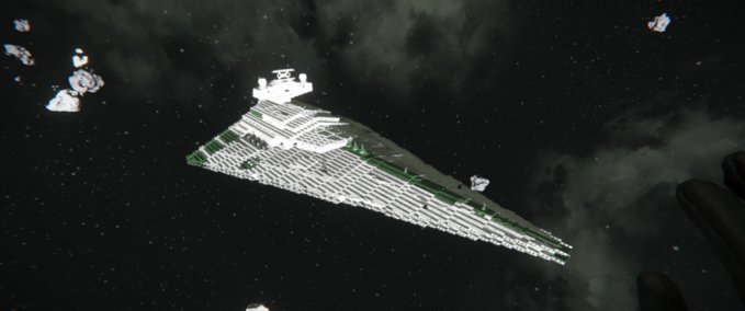 Blueprint Green hand imperium class star destroyer Space Engineers mod
