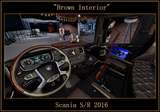Brown Interior" for Scania  S/R 2016 Mod Thumbnail