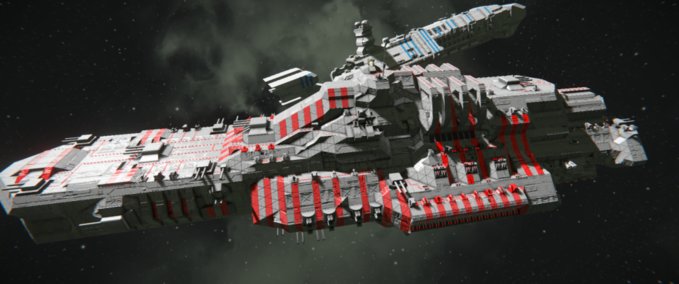 Blueprint Malestrom Class Command Battleship Mk 2 Space Engineers mod