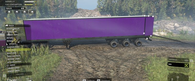 Subscribe iX 8-Slot Semi-Trailer in high/low saddle versions SnowRunner mod