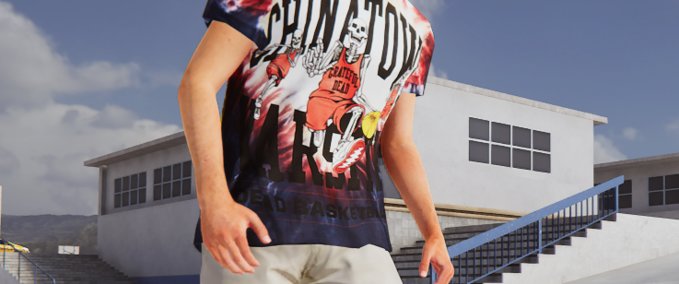 Gear CHINATOWN MARKET X Grateful Dead Varsity T-Shirt Skater XL mod
