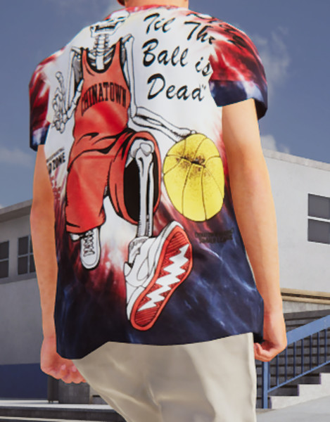 Skater XL: CHINATOWN MARKET X Grateful Dead Varsity T-Shirt v 1.0