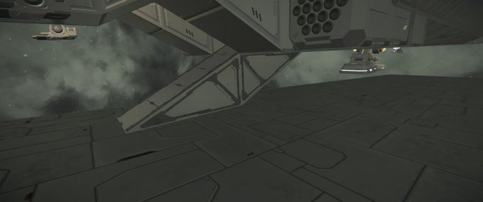 World ship through a grid Space Engineers mod