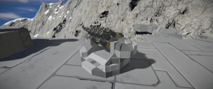 Blueprint Anti-aircraft Turret Space Engineers mod