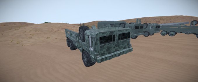 Blueprint MAN KAT 6x6 logistics Space Engineers mod