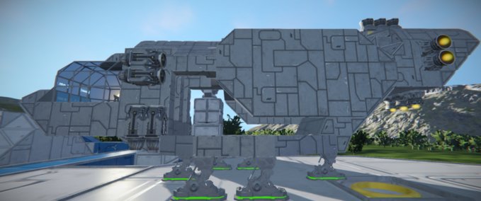 Blueprint FTL-045 troop transport Space Engineers mod