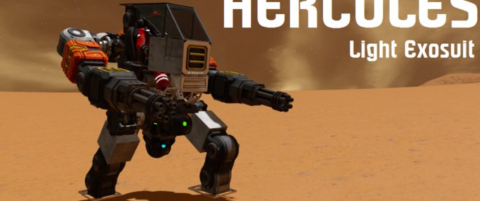 Blueprint Hercules exosuit working Space Engineers mod
