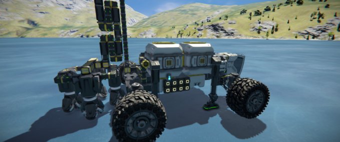 Blueprint Drill rig rover Space Engineers mod