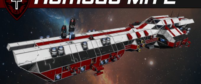 Ship Missile Destroyer w 1 Missile and script Space Engineers mod