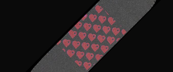 Gear Faded Heart Griptape Skater XL mod