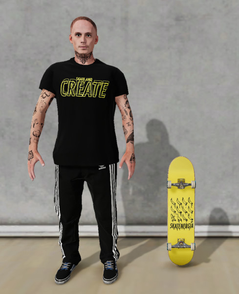 Skater XL: Camisaeta skate energia skate and create v 1.1.0.5 Real ...