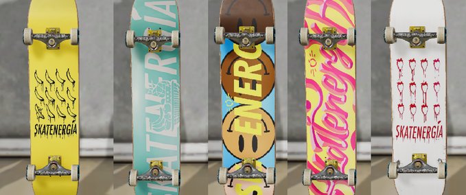 Real Brand Skate Energia Pack de Tablas Skater XL mod