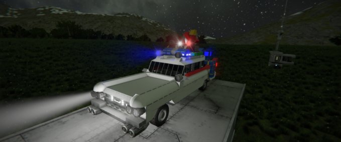 Blueprint Ecto 1_GhostBusters Space Engineers mod