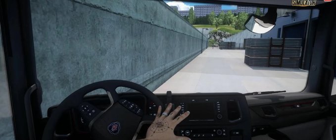 Trucks Animierte Hände auf dem Lenkrad (1.39.x) Eurotruck Simulator mod