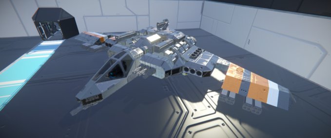 Blueprint RSC Raptor MKII Jump Fighter Space Engineers mod
