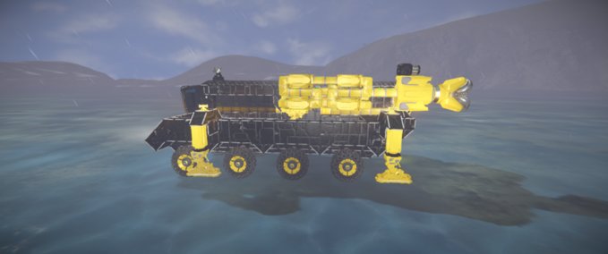 Blueprint Mobile drill rig Space Engineers mod