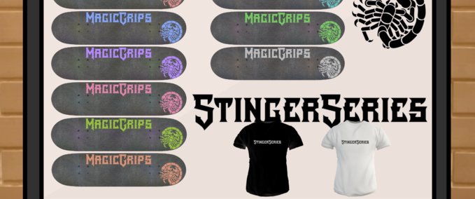 Gear Magic Grips Pack 10 - Stinger Series Skater XL mod