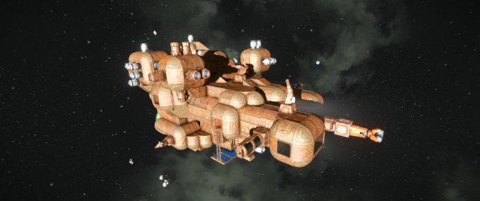 Blueprint Steam punk af Space Engineers mod
