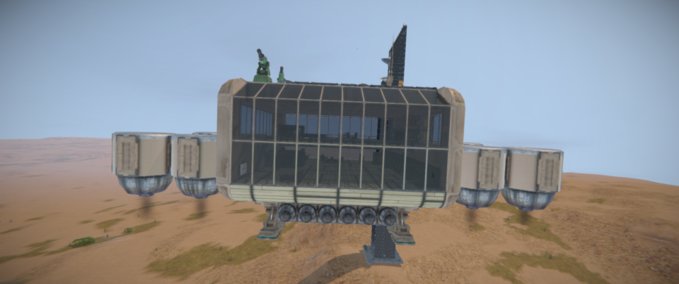 Blueprint Flying house for Petran Space Engineers mod