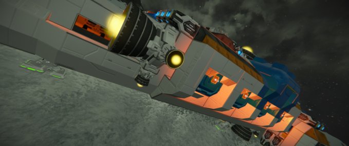 Blueprint RRF ''Sparrow'' BF - 572 Cargo Freighter Space Engineers mod