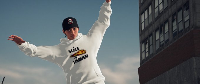 Real Brand A Slice of Heaven Hoodie Skater XL mod