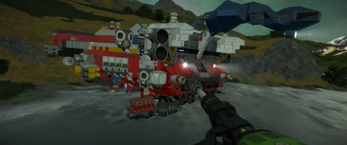 Blueprint Red dragon 3 Space Engineers mod