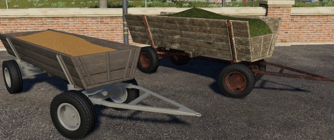 Drehschemel Old Wooden Wagon Landwirtschafts Simulator mod