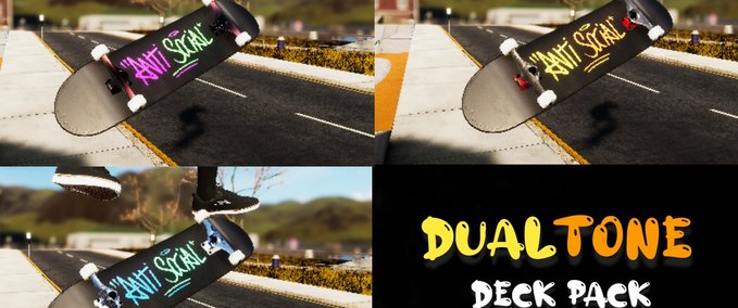 Fakeskate Brand Dual Tone Deck Pack Skater XL mod
