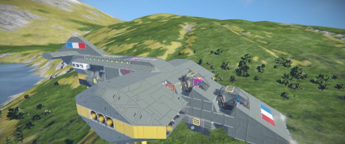 Blueprint MATRA E-97 Utility Gunship Space Engineers mod