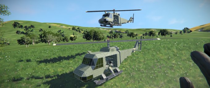 Blueprint Bell UH-1B 'Huey'' Space Engineers mod