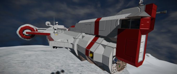 Blueprint STAR WARS Consular class cruiser charger c70 refit Space Engineers mod