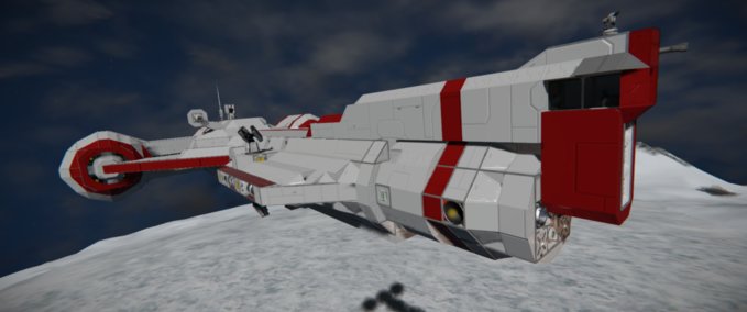 Space Engineers: STAR WARS Consular Class Cruiser Charger C70 Refit V ...