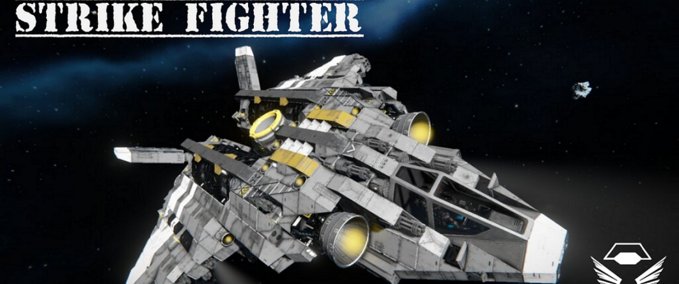 Blueprint A-52 Argent Strike Fighter Space Engineers mod