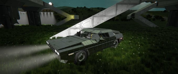 Blueprint DMC-12 DeLorean COMPLETE Space Engineers mod