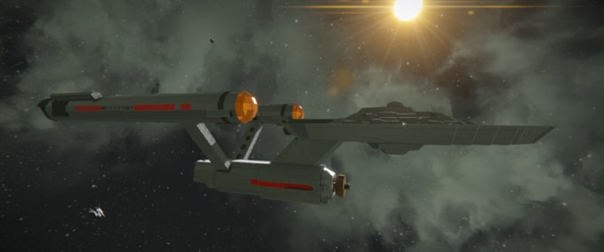 Blueprint U.S.S. Enterprise V2 (Star Trek TOS) Space Engineers mod