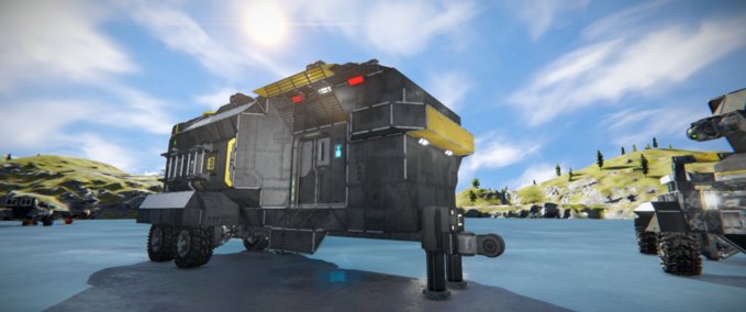 Blueprint G.M.C. SWT (Site Work Trailer) Space Engineers mod