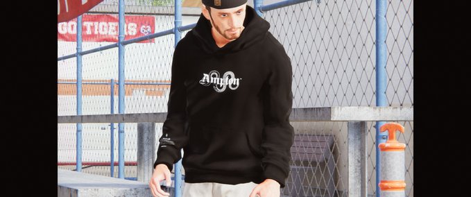 Real Brand Ampton - Rebirth Hoodie (Black) Skater XL mod