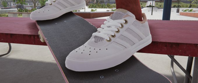 Gear Adidas Lucas Premier White Skater XL mod
