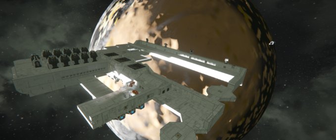 Blueprint NLCC-1165 USNS WAKE ISLAND Space Engineers mod