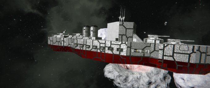 Blueprint Battle ship hms iorn duck Space Engineers mod