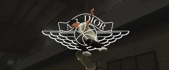 Real Brand Nike Air Dior v.1 (best look) Skater XL mod