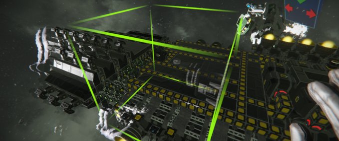 Blueprint black ship Space Engineers mod