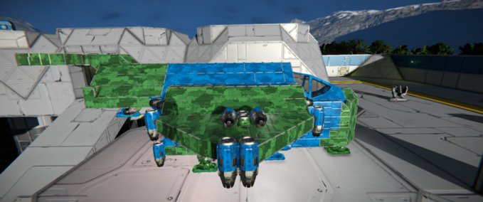 Blueprint Simple carrier ship Space Engineers mod